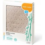 BabyOno Dětská bambusová pletená deka běžová – Zboží Dáma