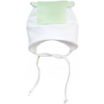 Esito Kojenecká čepice s oušky srdce bílá zelená – Hledejceny.cz