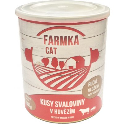 Sokol Falco Farmka Cat kusy svaloviny v hovězím 400 g