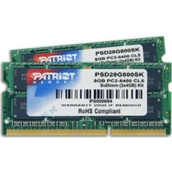 Patriot Signature Line SODIMM DDR2 8GB 800MHz CL6 (2x4GB) PSD28G800SK