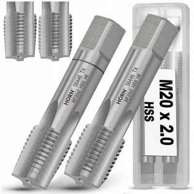 Závitník ruční M20, sada 2 ks, M20x2 mm, DIN-2181/2P – Hledejceny.cz