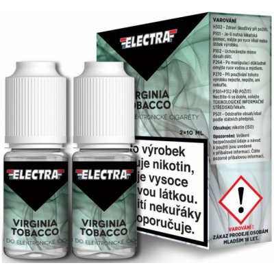 Ecoliquid Electra 2Pack Virginia Tobacco 2 x 10 ml 6 mg – Zbozi.Blesk.cz