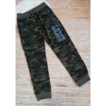 Kugo chlapecké maskáčové tepláky maskáč s modrým nápisem – Hledejceny.cz