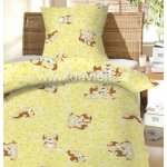 Dadka povlečení Štěňátka žluté 130x90 cm 45 x 60 cm – Sleviste.cz