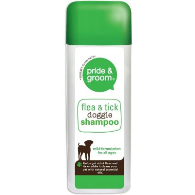 Pride & Groom Flea & Tick Doggie Shampoo šampon pro psy proti blechám a klíšťatům 300 ml – Zboží Mobilmania