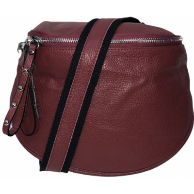 Vera Pelle kožená crossbody 04-208 vínová