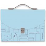 Foldermate Vintage aktovka na dokumenty A4 modrá – Zboží Mobilmania