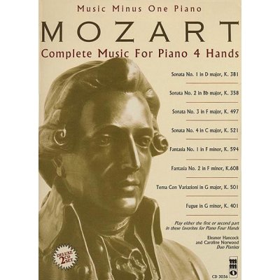 Mozart Complete Music for Piano 4 Hands noty na čtyřruční klavír + audio – Zboží Mobilmania