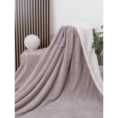 MKLuzkoviny.cz Beránková deka mikroplyš Laura cappuccino 220x200 – Sleviste.cz