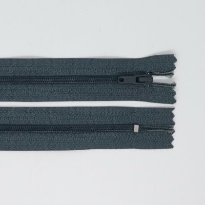 Spirálový zip, šíře 3 mm, délka 55 cm, šedá – Hledejceny.cz