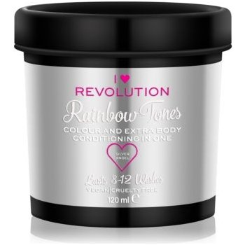 I Heart Revolution Rainbow Tones vymývající se barva na vlasy Silver Angel  120 ml od 243 Kč - Heureka.cz