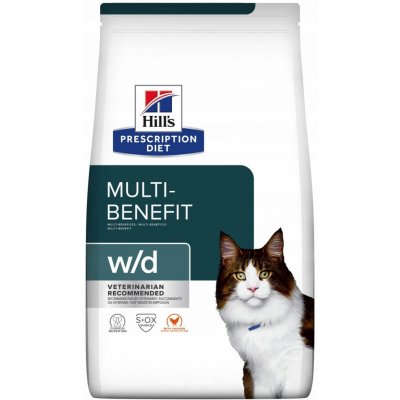 Hill's Prescription Diet w/d Feline kuře 1,5 kg – Zboží Mobilmania