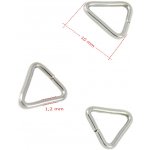 Komponenty z nerezové oceli triangl 10mm - 1Ks+B - 100Ks – Zboží Dáma
