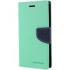 Pouzdro a kryt na mobilní telefon Apple Mercury / kryt pro iPhone XS MAX - Mercury, Fancy Diary Mint/Navy