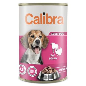 Calibra Dog Veal&turkey in gravy 1,24 kg