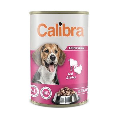 Calibra Dog Veal&turkey in gravy 1,24 kg – Hledejceny.cz