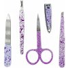 Kosmetické nůžky Aimini Sada na manikúru fialová 5 ks