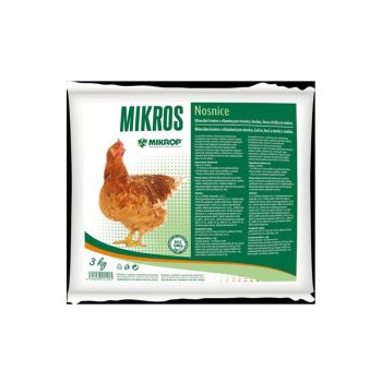 MIKROS Nosnice Krmivo s vitamíny a minerály 3 kg