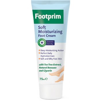 FootPrim Soft Moisturizing Foot Cream hebký zvláčňující krém na nohy 75 ml