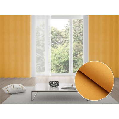 Biante 100% zatemňovací závěs Blackout BKW-211 Hořčicové žíhání 130x180 cm – Hledejceny.cz