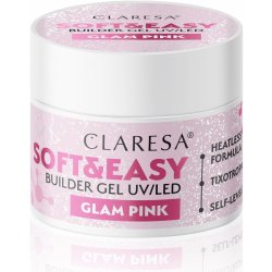 Claresa stavební gel na nehty Softeasy Milky pink růžová 12g
