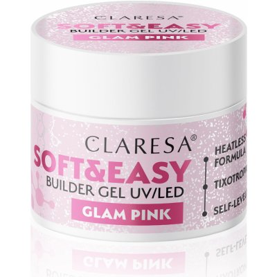 Claresa stavební gel na nehty Softeasy Milky pink růžová 12 g – Zboží Dáma