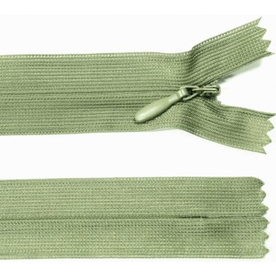 Spirálový zip no.3 skrytý nerozepínací 22cm - více barev color: 664 khaki – Hledejceny.cz