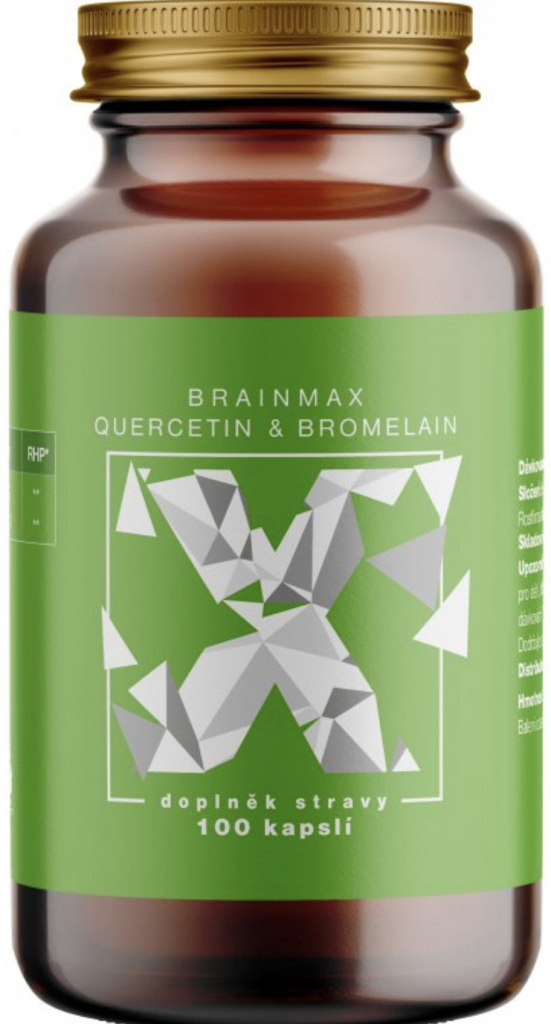 BrainMax Quercetin & Bromelain Kvercetin a Bromelain 100 rostlinných kapslí