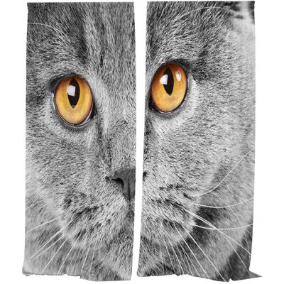 IMPAR Závěsy Kočičí pohled (Rozměr : 140x250, Materiál: Interlock) – Hledejceny.cz