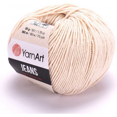 Yarn Art příze YarnArt Jeans 05 smetanové kapučíno – Zboží Dáma