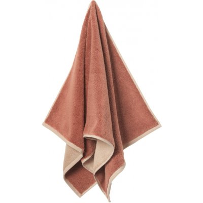 Ferm Living Bavlněná osuška Ekko Mocha/Cashmere 70 × 140 cm, hnědá barva, textil – Zbozi.Blesk.cz