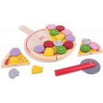 Bigjigs Toys krájecí dřevěná pizza – Zboží Mobilmania