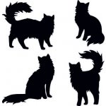 Artemiss Kočky plastová šablona 352 D 29x29cm – Sleviste.cz