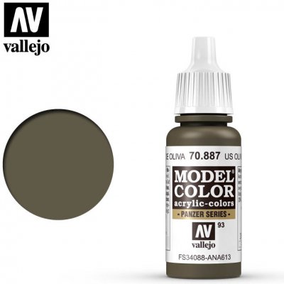 Barva Vallejo Model Color 70887 US Olive Drab 17ml – Hledejceny.cz
