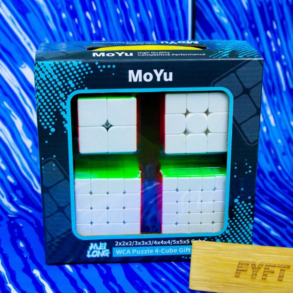 Hlavolam Cubing dárkový set MoYu Stickerless