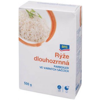 ARO Rýže dlouhozrnná parboiled varné sáčky 0,5 kg
