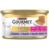 Konzerva pro kočky Gourmet Gold cat paštika telecí 85 g