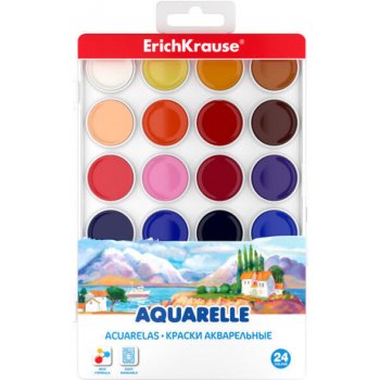 ErichKrause Vodové barvy 24 barev 54011