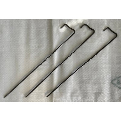 GTEX GEOPIN 30 - Kotvící ocelová skoba, drát 4 mm, délka 30 cm - 50ks – Sleviste.cz