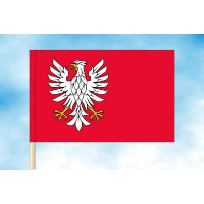 LIBEA, s.r.o. Mazovské vojvodství vlajka Rozměr: 30×45 cm, Uchycení: Návlek na žerď – Hledejceny.cz