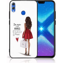 Pouzdro a kryt na mobilní telefon Pouzdro PROTEMIO 52664 MY ART Ochranný obal Honor 8X -RED DRESS (137)