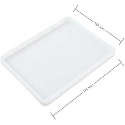 Manumi Silikonová forma na odlévání kreativní hmoty obdélník 176x128x10mm 1 ks – Sleviste.cz