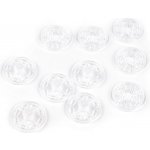 Plastové patentky / stiskací knoflíky Ø25 mm Varianta: 1 transparent, Balení: 5 pár – Zboží Dáma