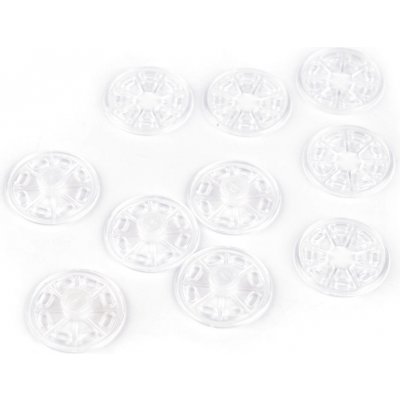 Plastové patentky / stiskací knoflíky Ø25 mm Varianta: 1 transparent, Balení: 5 pár – Zboží Dáma