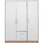 Meblar SMART SR2 bez zrcadla 150/190/56 cm bílá /sonoma grafit sonoma / bílá – Hledejceny.cz