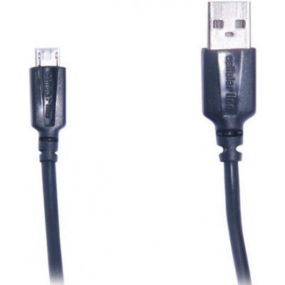 CellularLine USBDATACABMICROUSB micro USB, 1,2m, černý – Zbozi.Blesk.cz