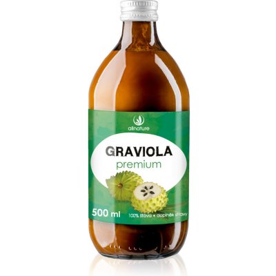 Allnature Graviola Premium 100% Bio šťáva 0,5 l – Hledejceny.cz