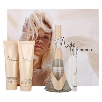 Rihanna Nude EDP 100 ml + tělové mléko 90 ml + sprchový gel 90 ml + EDP 10 ml dárková sada