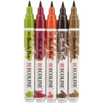 Royal Talens 11509904 Ecoline brushpen set sada štětečkových akvarelových popisovačů autumn 5 ks – Hledejceny.cz