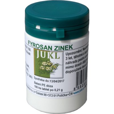 Fyrosan Jukl Zinek 100 tablet – Hledejceny.cz